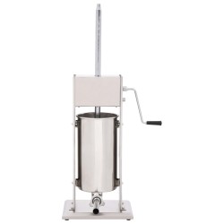 vidaXL Manueller Wurstfüller Silbern 15 L Edelstahl 