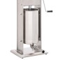 vidaXL Manueller Wurstfüller Silbern 15 L Edelstahl vidaXL Manueller Wurstfüller Silbern 15 L Edelstahl