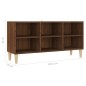 vidaXL TV-Schrank Massivholz-Beine Braun Eichenoptik 103,5x30x50 cm vidaXL TV-Schrank Massivholz-Beine Braun Eichenoptik 103,5x30x50 cm