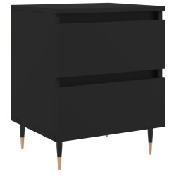 vidaXL Nachttisch Schwarz 40x35x50 cm Holzwerkstoff