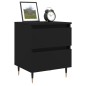 vidaXL Nachttisch Schwarz 40x35x50 cm Holzwerkstoff vidaXL Nachttisch Schwarz 40x35x50 cm Holzwerkstoff