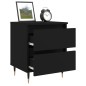 vidaXL Nachttisch Schwarz 40x35x50 cm Holzwerkstoff vidaXL Nachttisch Schwarz 40x35x50 cm Holzwerkstoff