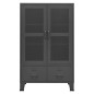 vidaXL Lagerschrank Industrial Anthrazit 70x40x115 cm Metall vidaXL Lagerschrank Industrial Anthrazit 70x40x115 cm Metall