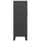 vidaXL Lagerschrank Industrial Anthrazit 70x40x115 cm Metall vidaXL Lagerschrank Industrial Anthrazit 70x40x115 cm Metall