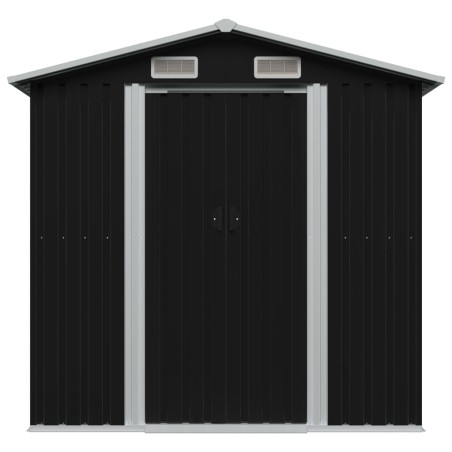 vidaXL Gartenschuppen Anthrazit Stahl 204 x 132 x 186 cm
