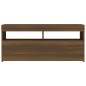 vidaXL TV-Schrank mit LED-Leuchten Braun Eichen-Optik 90x35x40 cm vidaXL TV-Schrank mit LED-Leuchten Braun Eichen-Optik 90x35x40 cm