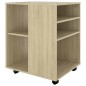 vidaXL Rollschrank Sonoma-Eiche 60x53x72 cm Holzwerkstoff vidaXL Rollschrank Sonoma-Eiche 60x53x72 cm Holzwerkstoff