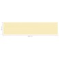 vidaXL Balkon-Sichtschutz Beige 90x400 cm HDPE vidaXL Balkon-Sichtschutz Beige 90x400 cm HDPE