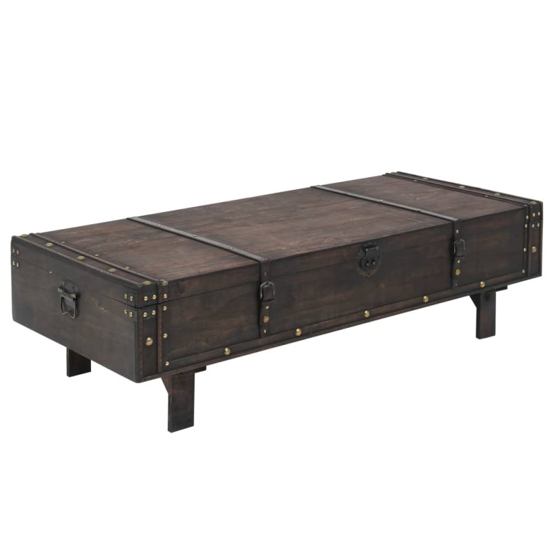 vidaXL Couchtisch Massivholz Vintage-Stil 120 x 55 x 35 cm vidaXL Couchtisch Massivholz Vintage-Stil 120 x 55 x 35 cm