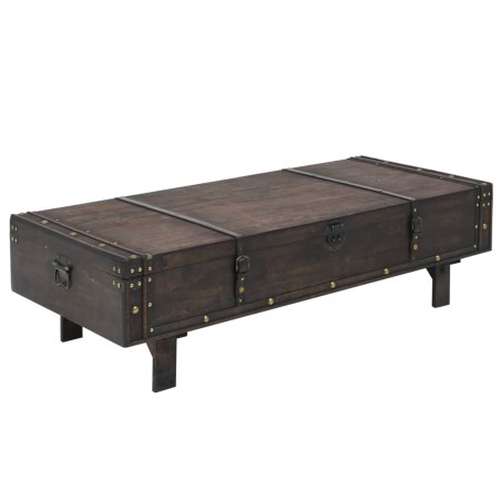 vidaXL Couchtisch Massivholz Vintage-Stil 120 x 55 x 35 cm