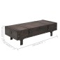 vidaXL Couchtisch Massivholz Vintage-Stil 120 x 55 x 35 cm vidaXL Couchtisch Massivholz Vintage-Stil 120 x 55 x 35 cm