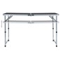 vidaXL Klappbarer Campingtisch Grau Aluminium 120 x 60 cm vidaXL Klappbarer Campingtisch Grau Aluminium 120 x 60 cm