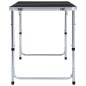 vidaXL Klappbarer Campingtisch Grau Aluminium 120 x 60 cm vidaXL Klappbarer Campingtisch Grau Aluminium 120 x 60 cm