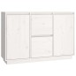 vidaXL Sideboard Weiß 111x34x75 cm Massivholz Kiefer vidaXL Sideboard Weiß 111x34x75 cm Massivholz Kiefer
