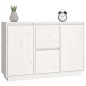 vidaXL Sideboard Weiß 111x34x75 cm Massivholz Kiefer vidaXL Sideboard Weiß 111x34x75 cm Massivholz Kiefer