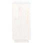 vidaXL Sideboard Weiß 111x34x75 cm Massivholz Kiefer vidaXL Sideboard Weiß 111x34x75 cm Massivholz Kiefer