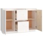vidaXL Sideboard Weiß 111x34x75 cm Massivholz Kiefer vidaXL Sideboard Weiß 111x34x75 cm Massivholz Kiefer