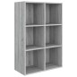 vidaXL Bücherregal/Sideboard Grau Sonoma 66x30x98 cm Holzwerkstoff vidaXL Bücherregal/Sideboard Grau Sonoma 66x30x98 cm Holzwerkstoff