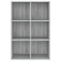 vidaXL Bücherregal/Sideboard Grau Sonoma 66x30x98 cm Holzwerkstoff vidaXL Bücherregal/Sideboard Grau Sonoma 66x30x98 cm Holzwerkstoff