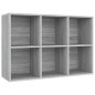 vidaXL Bücherregal/Sideboard Grau Sonoma 66x30x98 cm Holzwerkstoff vidaXL Bücherregal/Sideboard Grau Sonoma 66x30x98 cm Holzwerkstoff