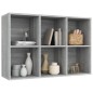 vidaXL Bücherregal/Sideboard Grau Sonoma 66x30x98 cm Holzwerkstoff vidaXL Bücherregal/Sideboard Grau Sonoma 66x30x98 cm Holzwerkstoff