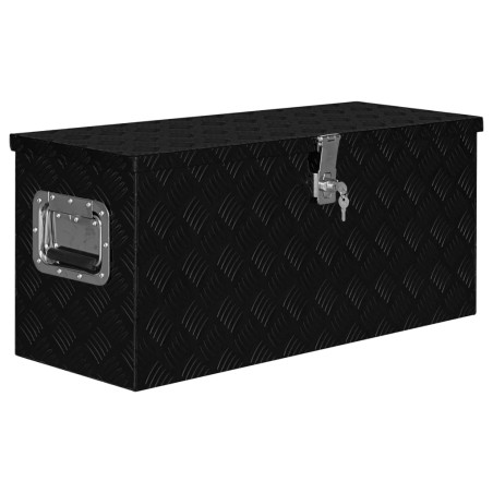 vidaXL Aluminiumkiste 80×30×35 cm Schwarz 