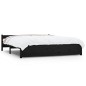vidaXL Massivholzbett Schwarz 160x200 cm vidaXL Massivholzbett Schwarz 160x200 cm