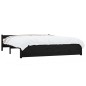 vidaXL Massivholzbett Schwarz 160x200 cm vidaXL Massivholzbett Schwarz 160x200 cm