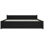 vidaXL Massivholzbett Schwarz 160x200 cm vidaXL Massivholzbett Schwarz 160x200 cm