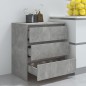 vidaXL Sideboard Betongrau 70x41x75 cm Holzwerkstoff vidaXL Sideboard Betongrau 70x41x75 cm Holzwerkstoff