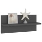 vidaXL Wandregale 2 Stk. Grau 40x11,5x18 cm Holzwerkstoff vidaXL Wandregale 2 Stk. Grau 40x11,5x18 cm Holzwerkstoff