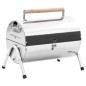 vidaXL Tragbarer Tisch-Holzkohlegrill Edelstahl Doppelrost vidaXL Tragbarer Tisch-Holzkohlegrill Edelstahl Doppelrost