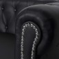 vidaXL Chesterfield-Sofa 2-Sitzer Kunstleder Schwarz vidaXL Chesterfield-Sofa 2-Sitzer Kunstleder Schwarz