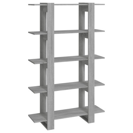 vidaXL Bücherregal/Raumteiler Grau Sonoma 100×30×160 cm
