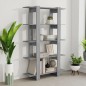 vidaXL Bücherregal/Raumteiler Grau Sonoma 100×30×160 cm vidaXL Bücherregal/Raumteiler Grau Sonoma 100×30×160 cm