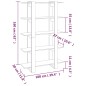 vidaXL Bücherregal/Raumteiler Grau Sonoma 100×30×160 cm vidaXL Bücherregal/Raumteiler Grau Sonoma 100×30×160 cm