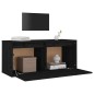 vidaXL Wandschrank Schwarz 80x30x35 cm Massivholz Kiefer vidaXL Wandschrank Schwarz 80x30x35 cm Massivholz Kiefer