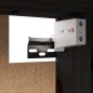 vidaXL Wandschrank Schwarz 80x30x35 cm Massivholz Kiefer vidaXL Wandschrank Schwarz 80x30x35 cm Massivholz Kiefer