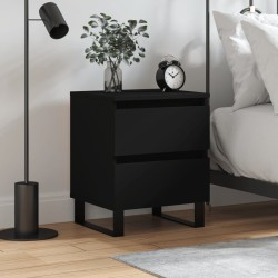 vidaXL Nachttisch Schwarz 40x35x50 cm Holzwerkstoff