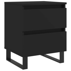 vidaXL Nachttisch Schwarz 40x35x50 cm Holzwerkstoff