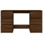 vidaXL Schreibtisch Braun Eichen-Optik 140x50x77 cm Holzwerkstoff vidaXL Schreibtisch Braun Eichen-Optik 140x50x77 cm Holzwerkstoff