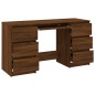 vidaXL Schreibtisch Braun Eichen-Optik 140x50x77 cm Holzwerkstoff vidaXL Schreibtisch Braun Eichen-Optik 140x50x77 cm Holzwerkstoff