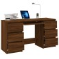 vidaXL Schreibtisch Braun Eichen-Optik 140x50x77 cm Holzwerkstoff vidaXL Schreibtisch Braun Eichen-Optik 140x50x77 cm Holzwerkstoff