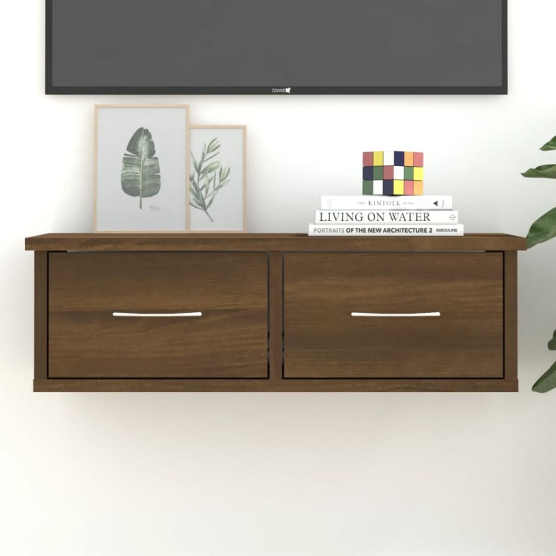 vidaXL Wandschrank Braun Eichen-Optik 60x26x18,5 cm Holzwerkstoff vidaXL Wandschrank Braun Eichen-Optik 60x26x18,5 cm Holzwerkstoff