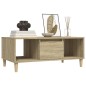 vidaXL Couchtisch Sonoma-Eiche 90x50x36,5 cm Holzwerkstoff vidaXL Couchtisch Sonoma-Eiche 90x50x36,5 cm Holzwerkstoff