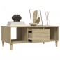 vidaXL Couchtisch Sonoma-Eiche 90x50x36,5 cm Holzwerkstoff vidaXL Couchtisch Sonoma-Eiche 90x50x36,5 cm Holzwerkstoff