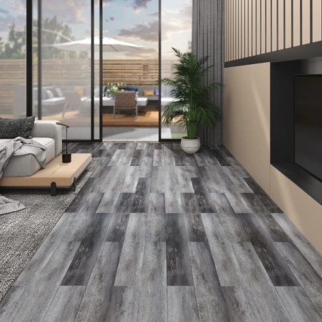 vidaXL PVC-Laminat Nicht Selbstklebend 5,26 m² 2 mm Glänzend Grau