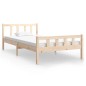 vidaXL Massivholzbett 100x200 cm vidaXL Massivholzbett 100x200 cm