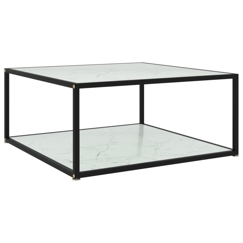 vidaXL Couchtisch Weiß 80x80x35 cm Hartglas vidaXL Couchtisch Weiß 80x80x35 cm Hartglas