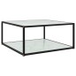 vidaXL Couchtisch Weiß 80x80x35 cm Hartglas vidaXL Couchtisch Weiß 80x80x35 cm Hartglas